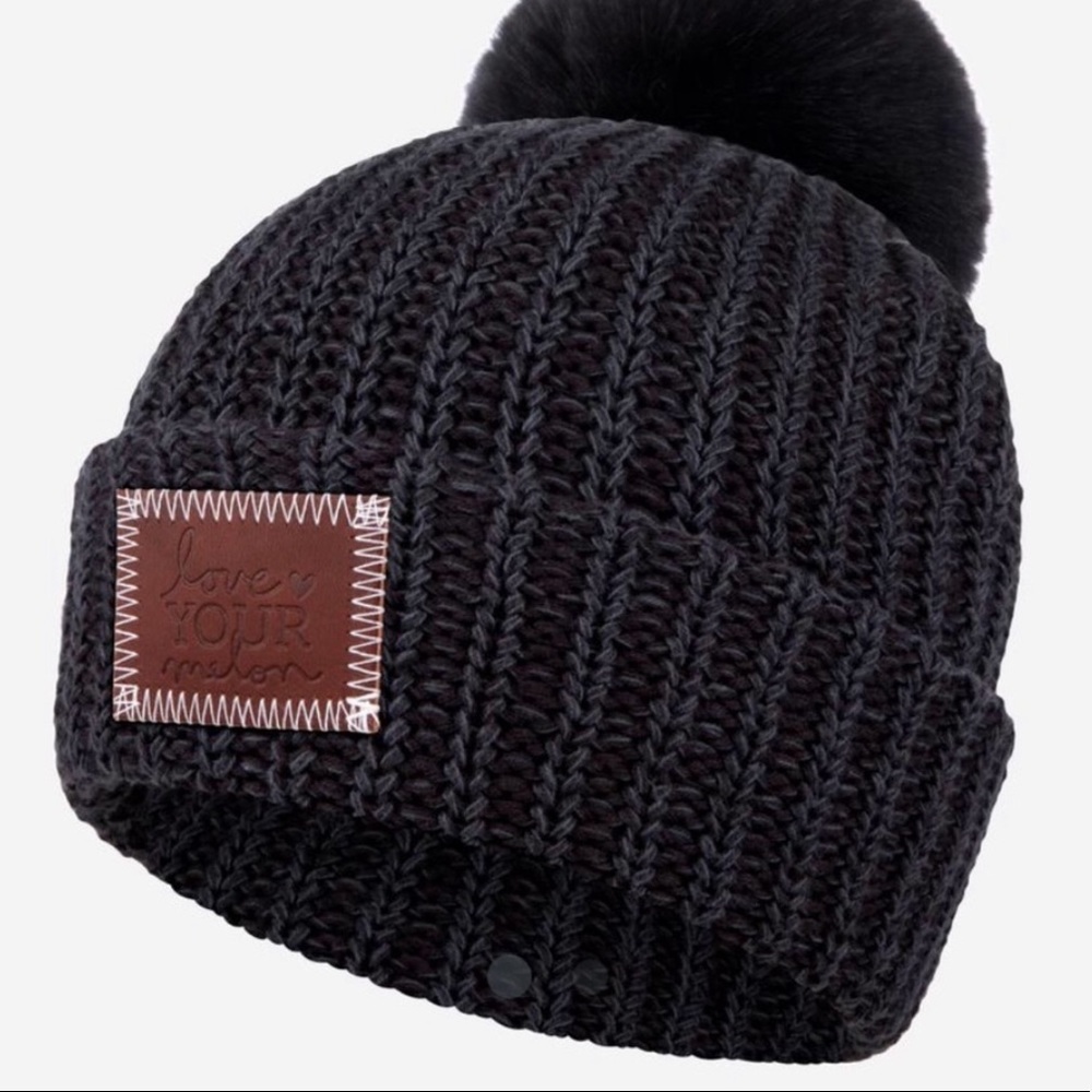 Love Your Melon Smoke Pom Beanie